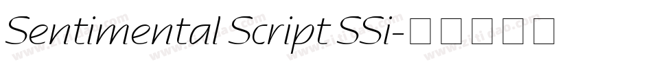 Sentimental Script SSi字体转换